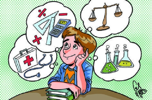 menino pensando nas profissões