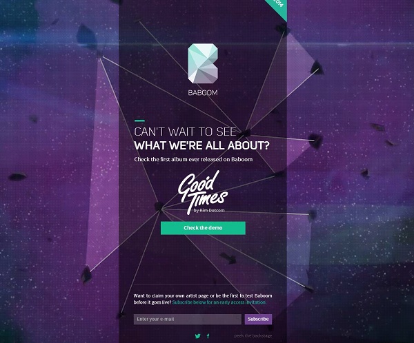 Baboom é o novo rival do Spotify Imagem do serviço de música baboom