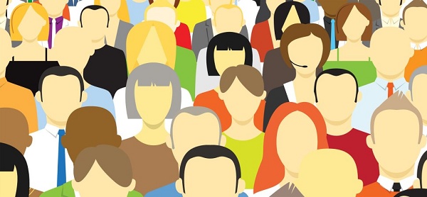 Ilustração com crescimento desordenado do número de empregados na empresa 