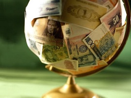 Foto de globo com dólar