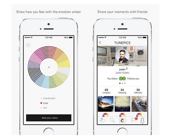 Imagem da tela do app